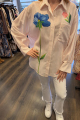 Flower Stripe Shirt