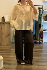 Sheer Embroidered Shirt