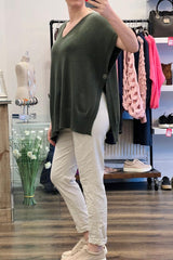 V Neck Poncho Tank Knit