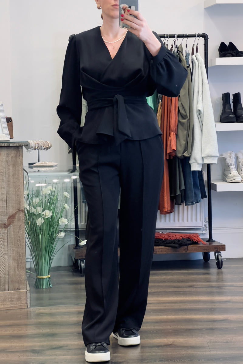 Wrap Trousers Set