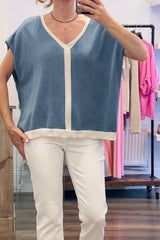 Lurex Trim Top
