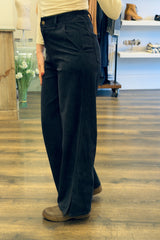 Side Split Corduroy Trousers