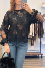 Sheer Lace Top
