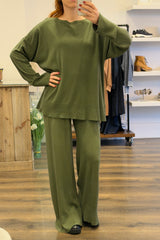 Knitted Wide Leg Set