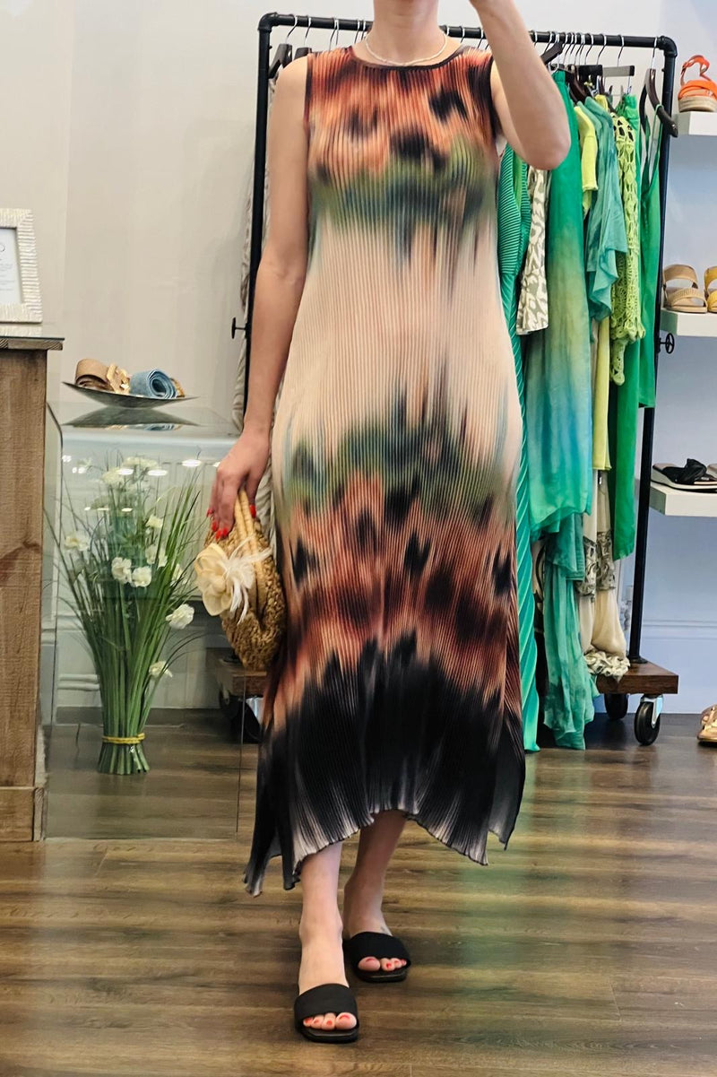 Ombré Pleated Dress