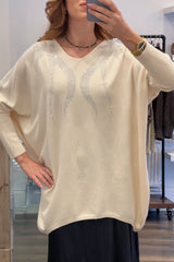 Crystal Embellished Knit