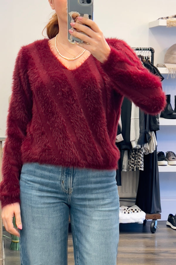Fluffy Knitted Top