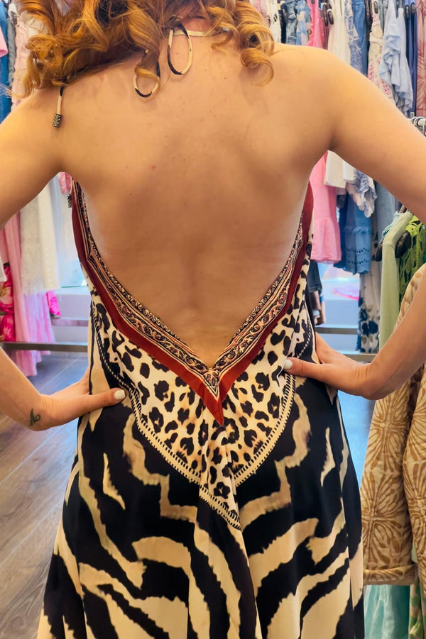 Open Back Maxi Dress
