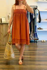 Strappy Lace Hem dress