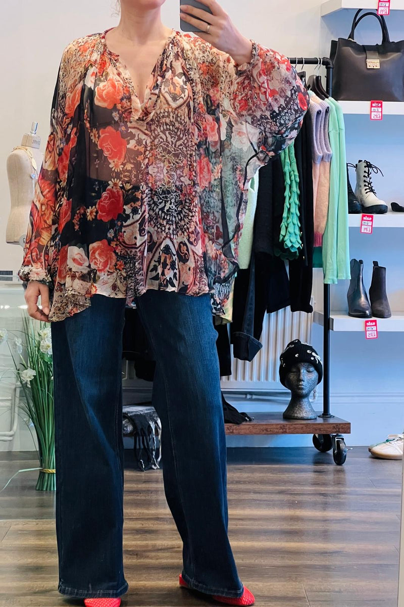 Boho Silk Blouse