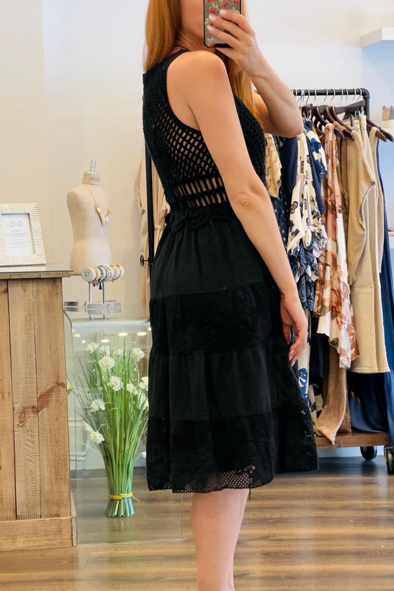 Crochet Panel Dress