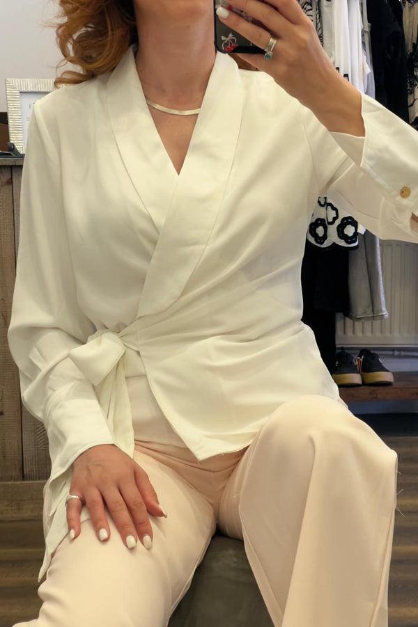 Wrap Over Shirt Jacket