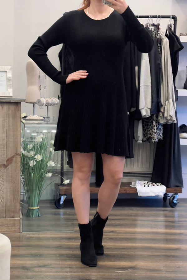 Ribbed Mini Knit Dress