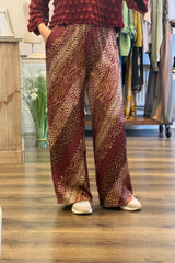 Satin Print Trousers
