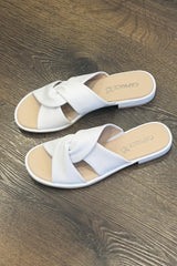 Caprice Slip on Leather Sandal