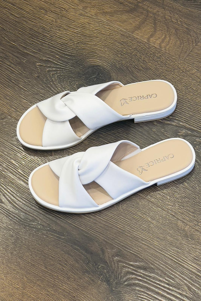 Caprice Slip on Leather Sandal