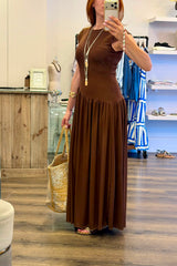 Ribbed T Shirt Maxi Dress