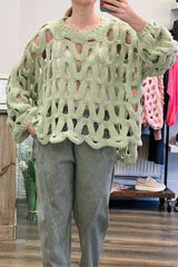 Oversized Crochet Knit