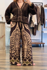 Teddy Knit Plait Cardigan