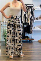 Geo Print SatinTrousers