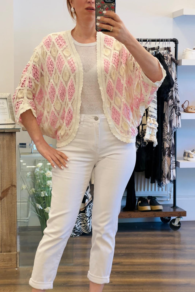 Open Front  Crochet Cardigan