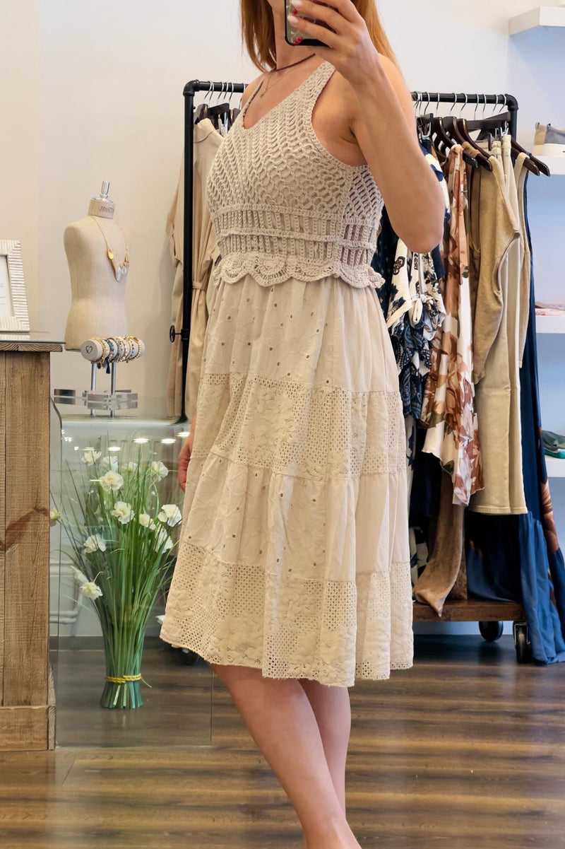 Crochet Panel Dress