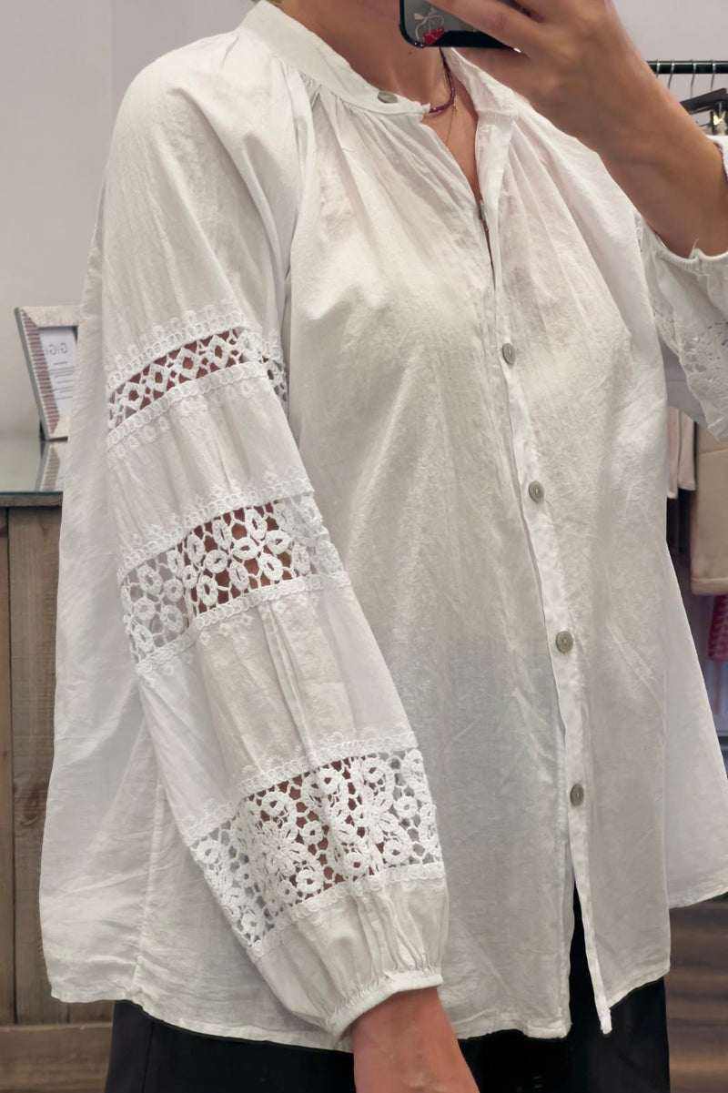 Crochet Cotton Shirt