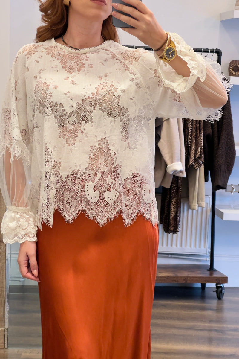Sheer Lace Top