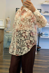 Rose Semi Sheer Shirt