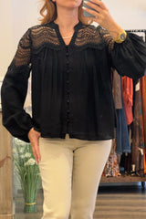 Lace Panel Blouse