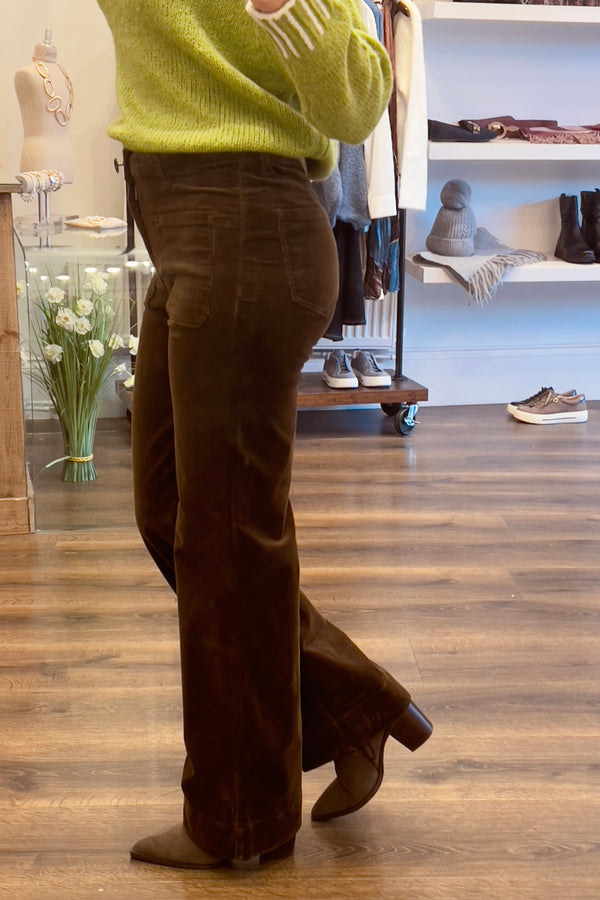 Patch Pocket Corduroy Trousers