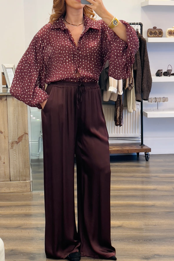 Ballon Sleeve Blouse