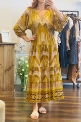 V Neck Sleeve Dress