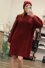 Seam Knit Jumper Dress