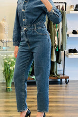 Redial Denim Jumpsuit