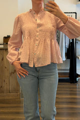Cotton Shirred Top