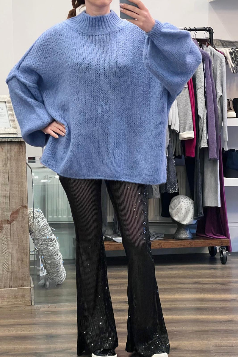 Oversize High Neck Knit