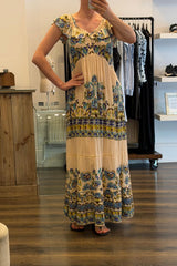 Cap Sleeve Maxi Dress