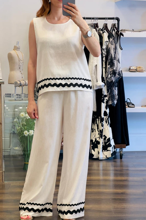 Linen Wide Leg Co-Ord Set