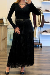 Boho Velvet Skirt