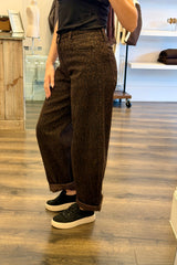 Leopard Ballon Denim Jeans