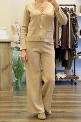 Button Co-Ord Trouser Set