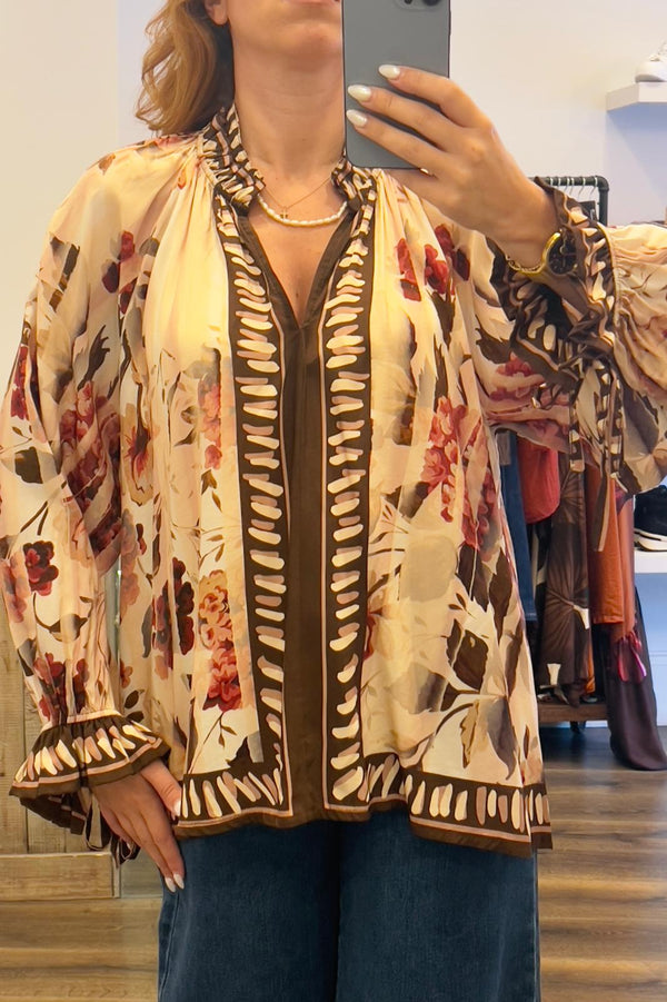 Frill Neck Blouse