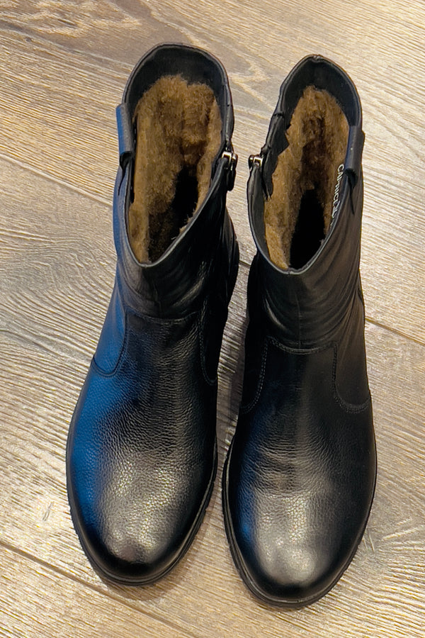 Caprice Ruched Ankle Boot