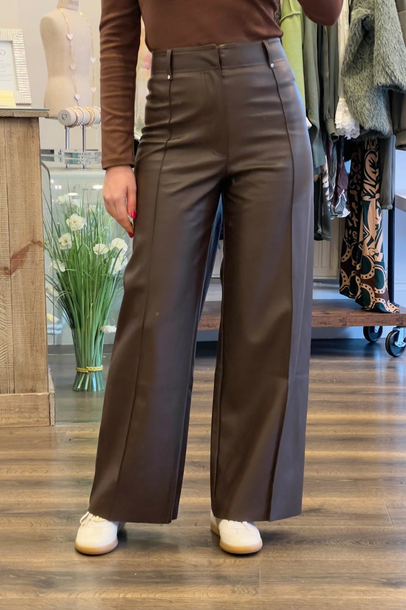Leather Look Trousers