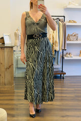 Zebra Print Skirt