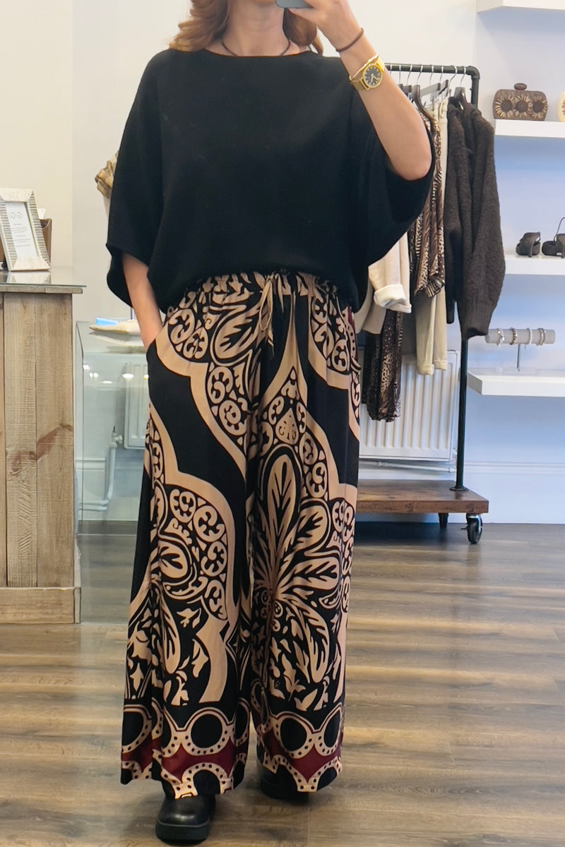 Pocket Print Trousers