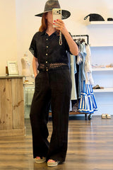 Linen Crochet Shirt