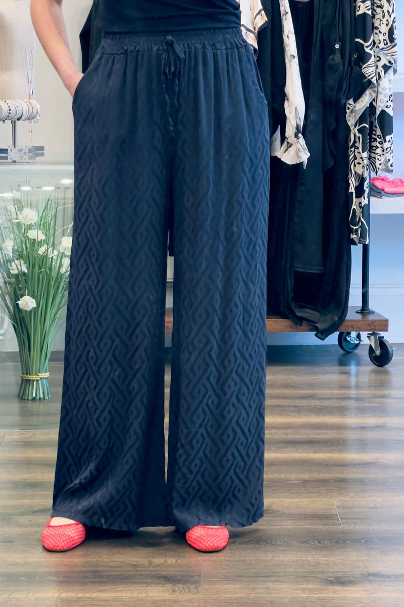 Print Satin  Trousers