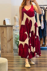 Print V-Neck Dress